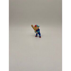 Vintage 1980s Cabbage Patch Kids Baseball Uniform Figurine - Retro Collectible